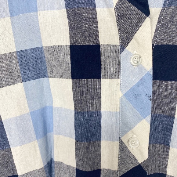 Miss Finch day dress plaid cotton size small - Picture 3 of 5